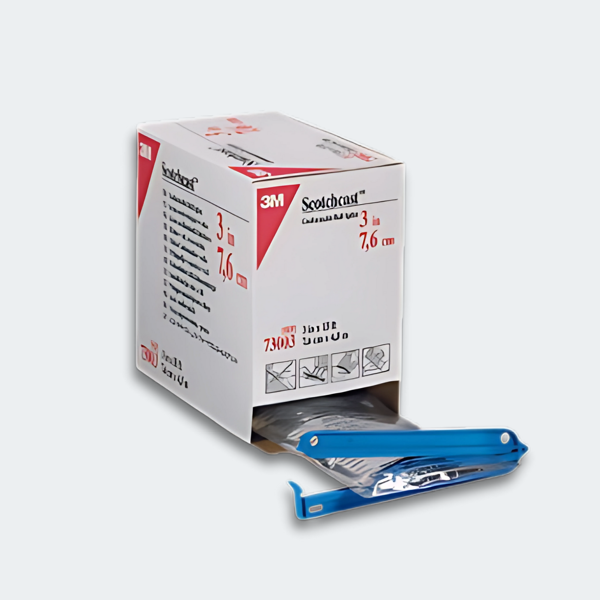 Roll Splint, 3 x 15 ft
Features
The splinting material is made of layered fiberglass and is pre-padded with our patented water-repellent felt
This splint is packaged in a unique, self-sealing system that minimizes waste, enhances productivity and gives the clinician the ability to cut the splint to the length needed
Double-sided felt helps eliminate the risk of wrong-side application, while providing padding and protection for the patient’s injury. Easy-to-use, easy-to-reseal packaging helps prevent expos
