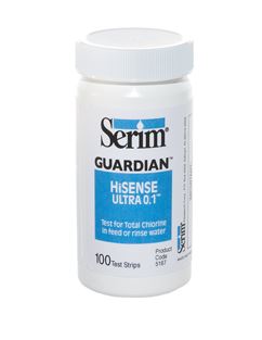 Serim&reg; GUARDIAN&trade; HiSENSE ULTRA 0.1&trade; Test StripsSerimChlorine Test StripAOSS Medical Supply