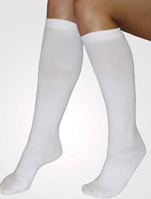 Anti-Embolism Stockings C.A.R.E.&trade; Knee High Medium, Regular White Inspection ToeAlbahealth, LLCAnti-embolism StockingsAOSS Medical Supply