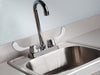 Faucet w/wing handles and sink