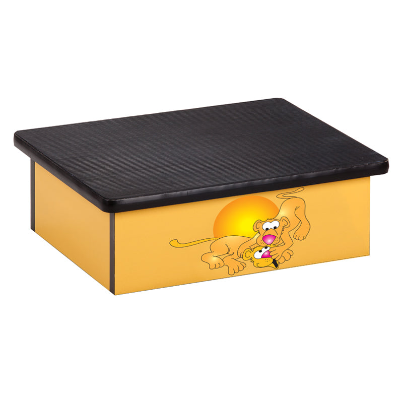 Serengeti Lion Cubs, Yellow, Laminate Step Stool