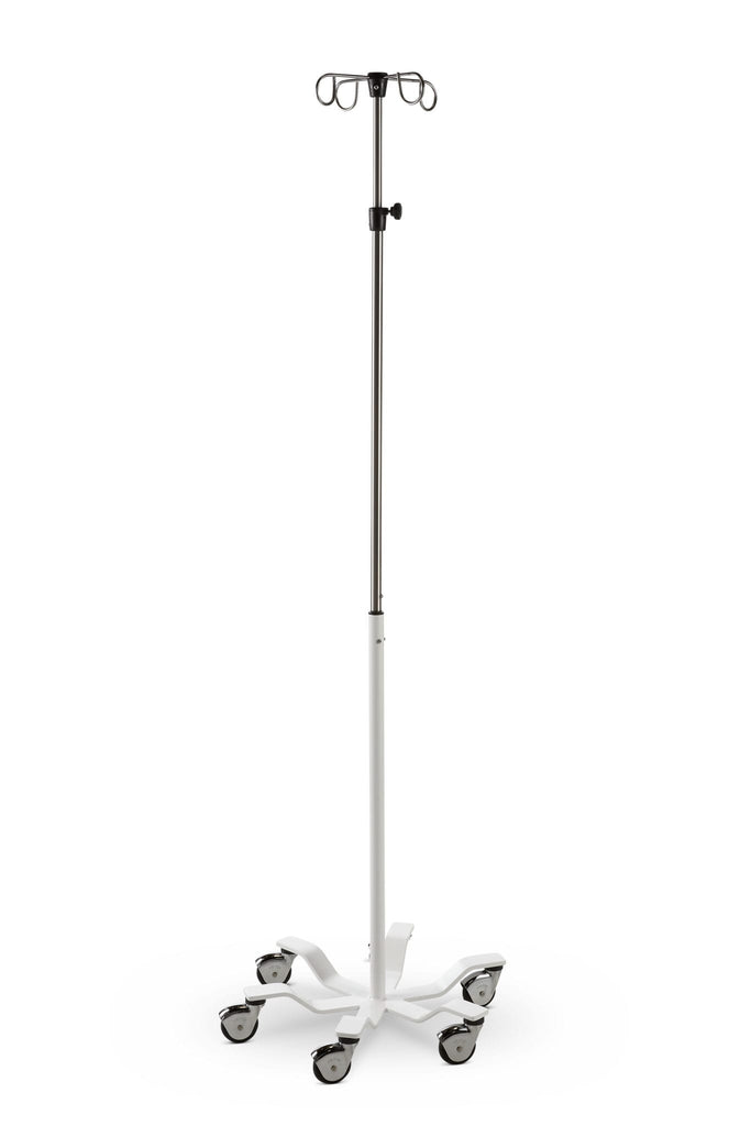 I.V. Stand 126 4 Hooks, 6 Leg, General Care, Medium Duty