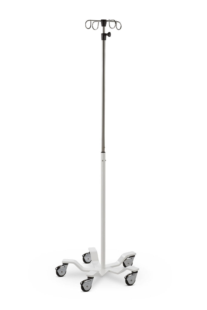 I.V. Stand 135 4 Hooks, 5 Leg, General Care, Medium Duty