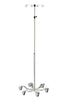 I.V Stand 6-Legs, 25", SST, Rake Top