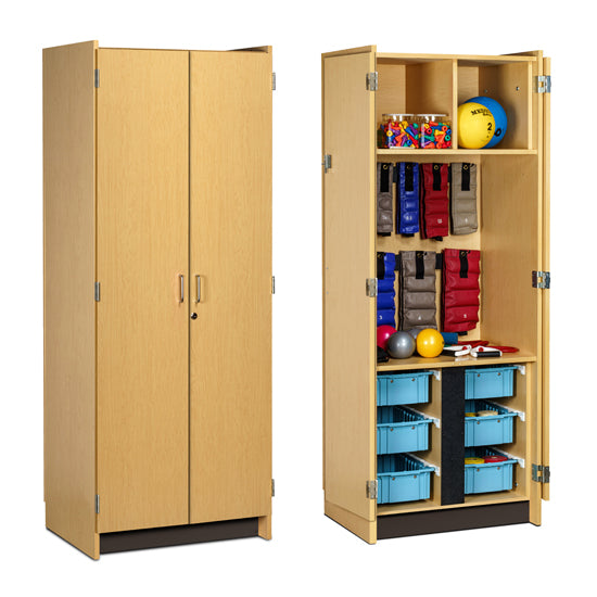 Tall, PT Cabinet with 6 Storage Bins