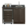 48" Fashion Finish, Cart-Mate Cabinet/Cart Left