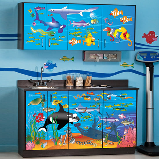 Ocean Commotion base and wall Cabinets