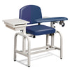 Lab X Series, Blood Drawing Chair with Padded Flip Arm and Drawer