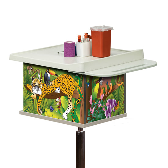 Rainforest Follies, 2-Bin, Phlebotomy Cart