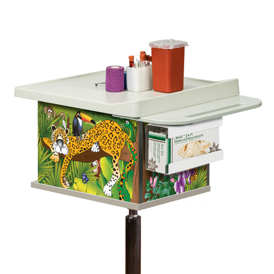 Rainforest Follies, 2-Bin, Phlebotomy Cart