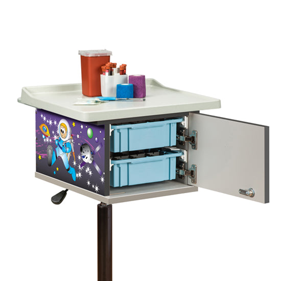 Space Place, 2-Bin, Phlebotomy Cart