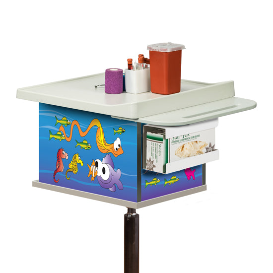 Ocean Commotion, 2-Bin, Phlebotomy Cart