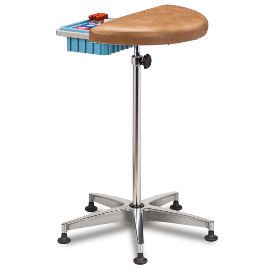 Half Round, Stationary, Padded Phlebotomy Stand