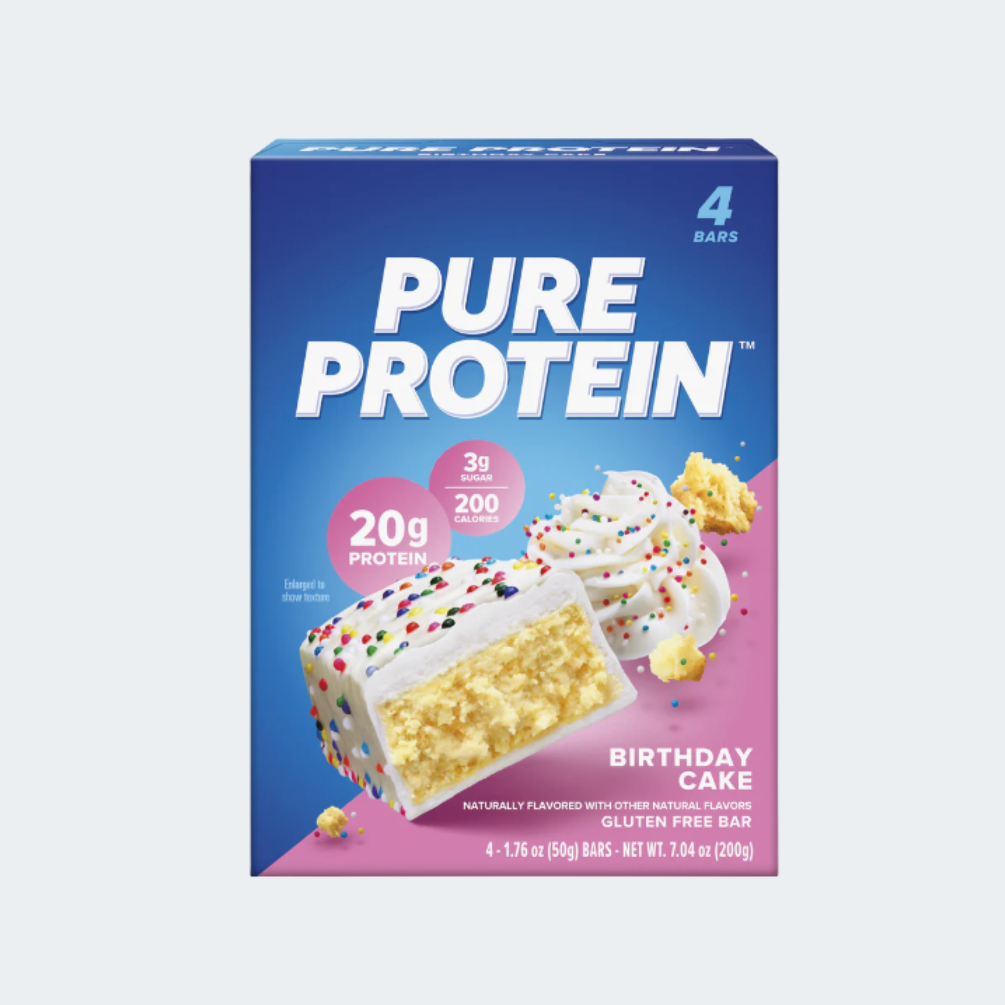 Pure Protein Bars Birthday Cake