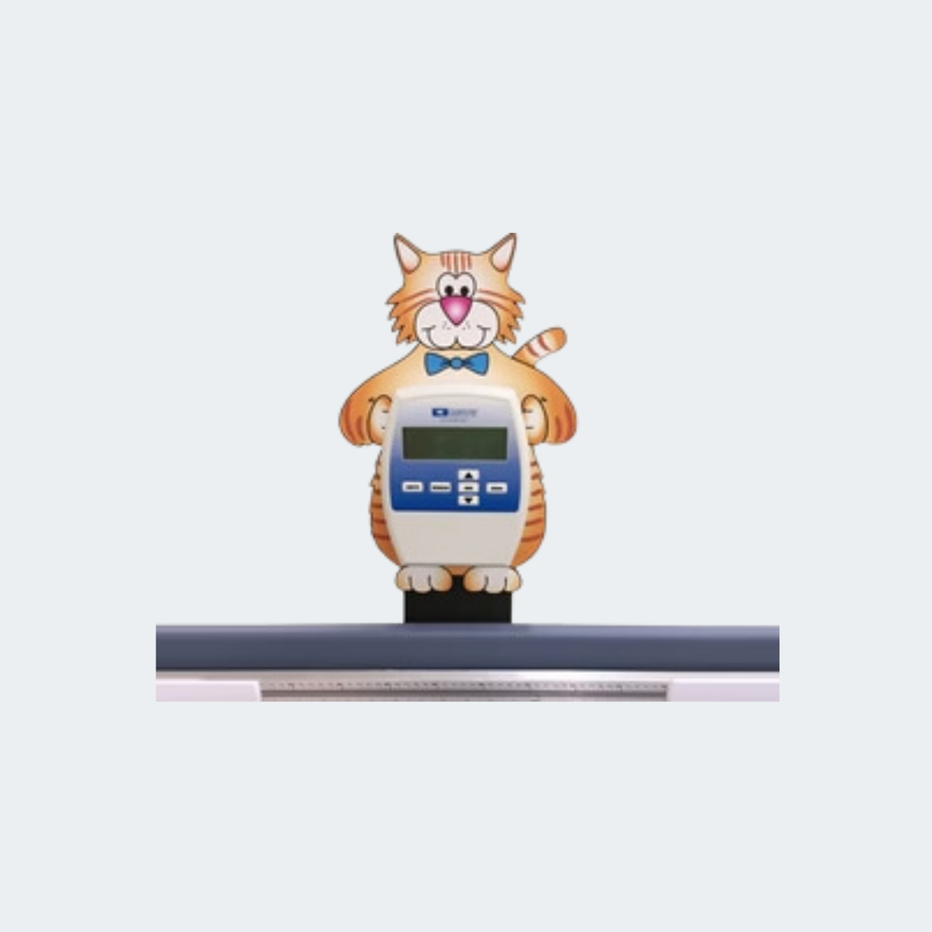 Provide a fun and colorful focus for infants and young children with an adorable Clinton ScalePal. ScalePals stand approximately 16" tall and cover the digital readout tower with a happy face.