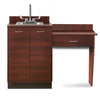 Base Cabinet Set with 2 Doors, Desk and sink