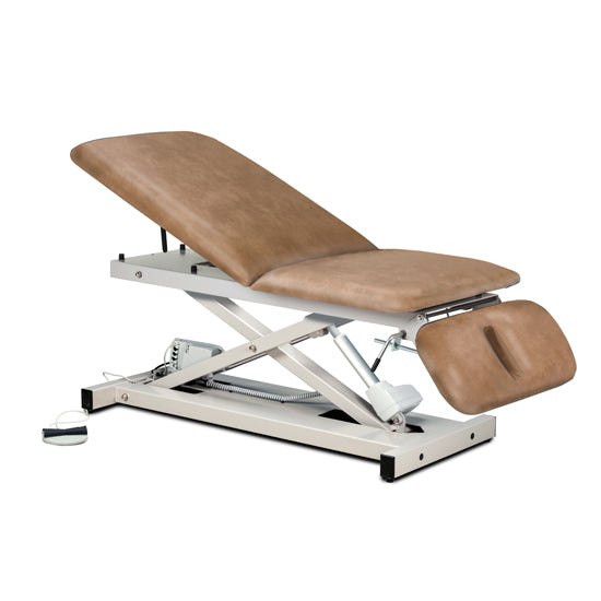 Power XL 600, Open Base, Power Table with Adjust. Backrest and Drop Section