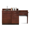 Base Cabinet Set with 3 Doors, 3 Drawers, Desk and Sink