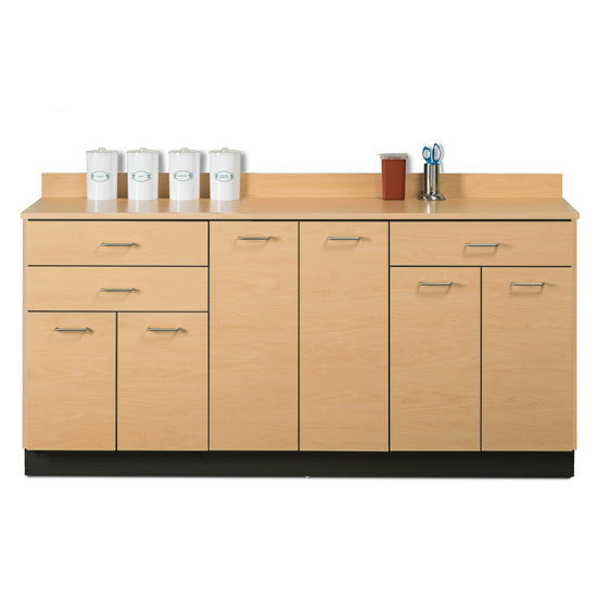 Base Cabinet with 6 Doors and 3 Drawers Made in the USA sink optional