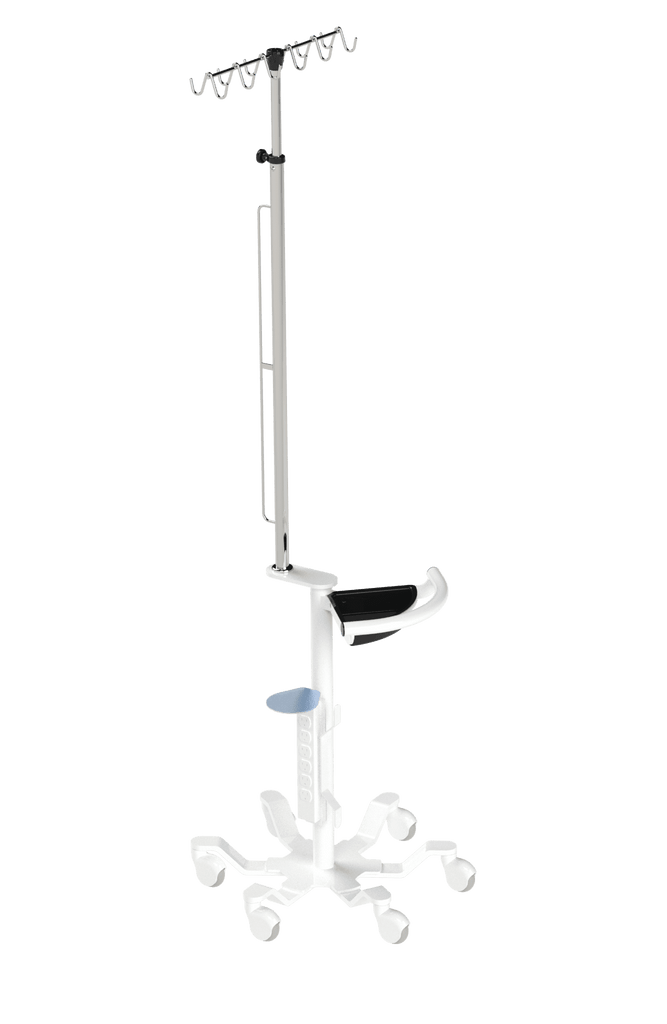 I.V Stand Safety Series 810G, 6-Legs, Safety Series, 25", 2" BASE POLE