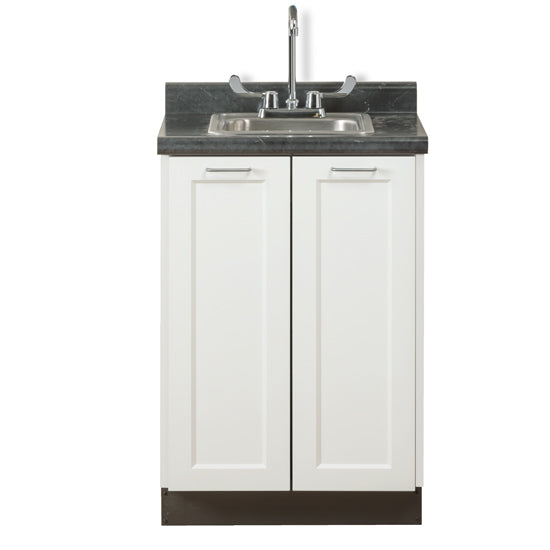 Model #8624  24" Fashion Finish, Base Cabinet with 2 Doors, and 24" Postform Countertop (includes sink)