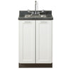 Model #8624  24" Fashion Finish, Base Cabinet with 2 Doors, and 24" Postform Countertop (includes sink)