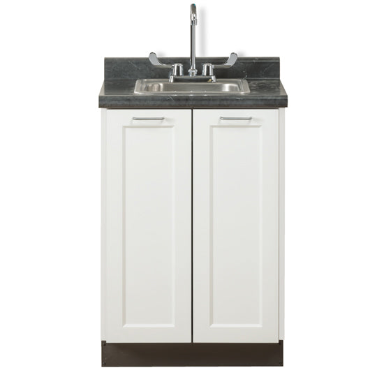 Model #8624  24" Fashion Finish, Base Cabinet with 2 Doors, and 24" Postform Countertop (includes sink)