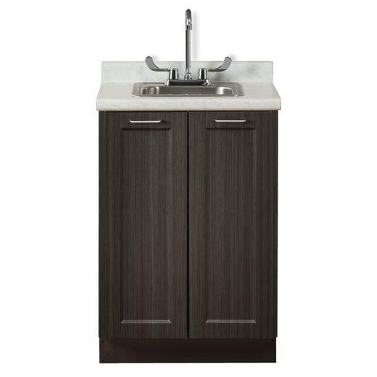 Model #8624  24" Fashion Finish, Base Cabinet with 2 Doors, and 24" Postform Countertop (includes sink)