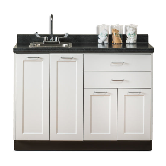 48" Fashion Finish, Base Cabinet and countertop with sink included