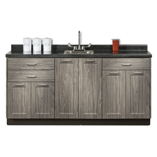 72" Fashion Finish, Base Cabinet with countertop and sink include