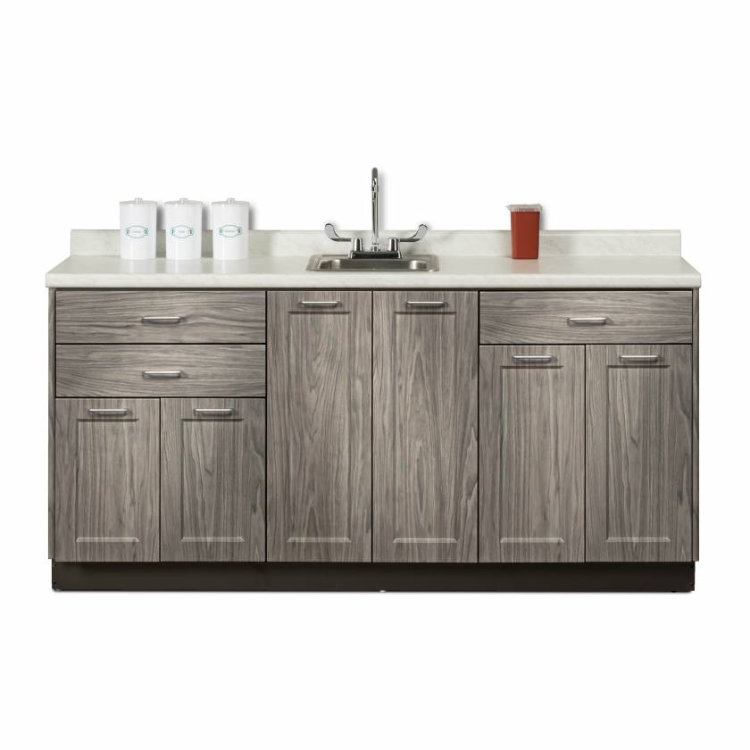 72" Fashion Finish, Base Cabinet with countertop and sink include