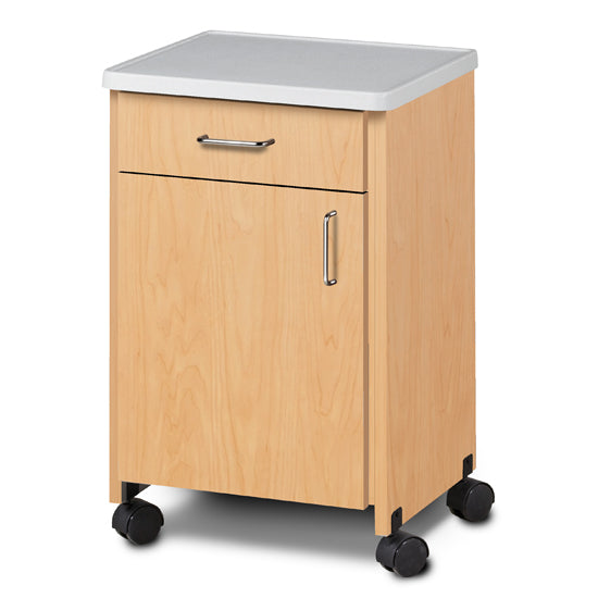 Mobile, Molded Top Bedside Cabinet