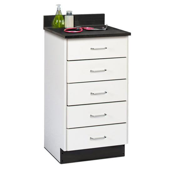 18" Fashion Finish, Treatment Cabinet with 5 Drawers