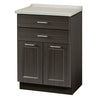 Fashion Finish, Molded Top Treatment Cabinet with 2 Doors and 2 Drawers