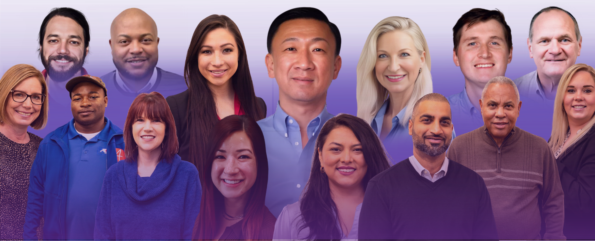 Professional headshots of our diverse and dedicated company team.