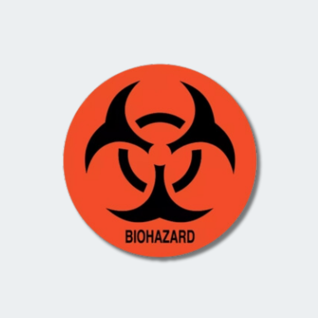 Biohazard Symbol Labels