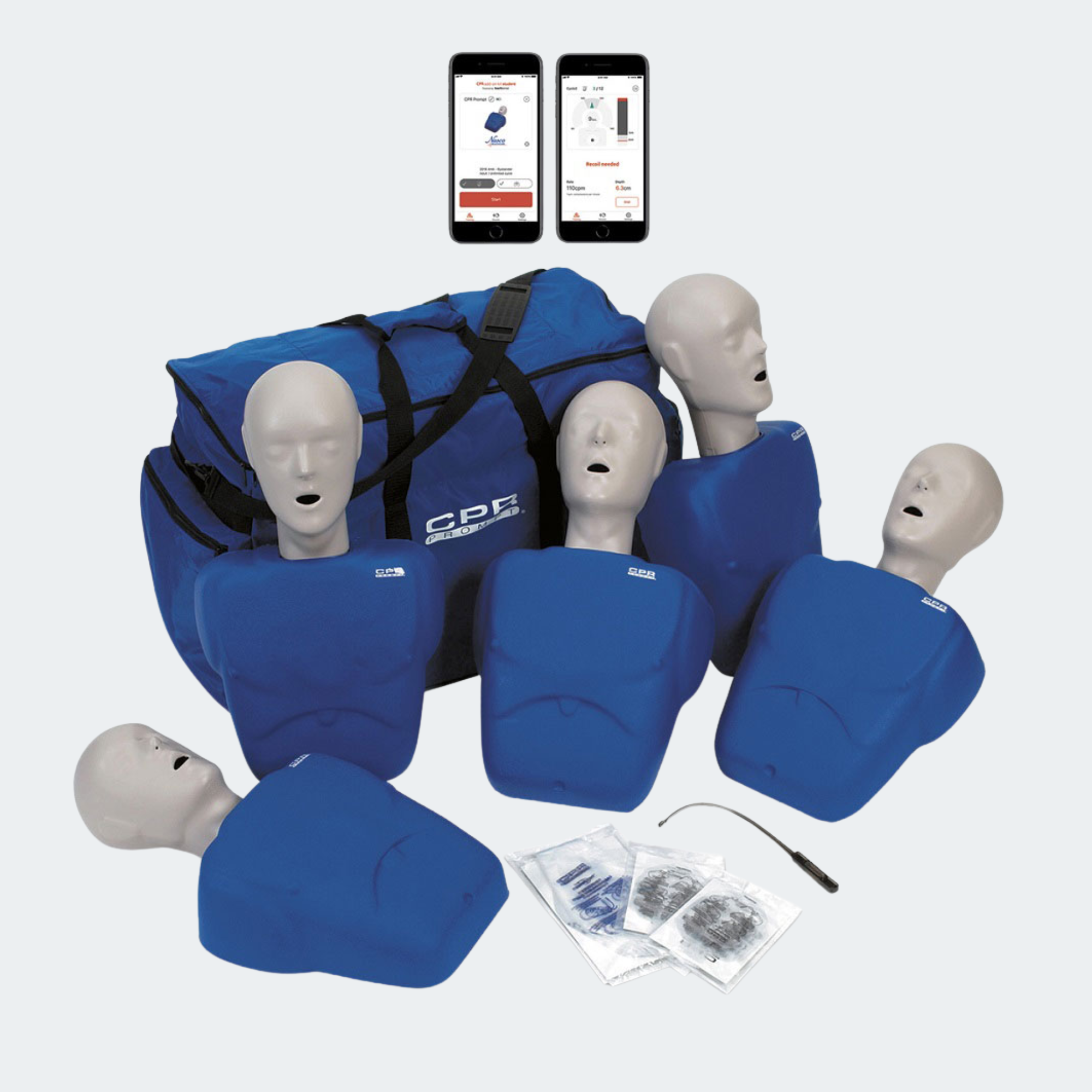 CPR Prompt Plus Adult/Child 5-Pack BLUE Powered by Heartisense Part #: LF06100A