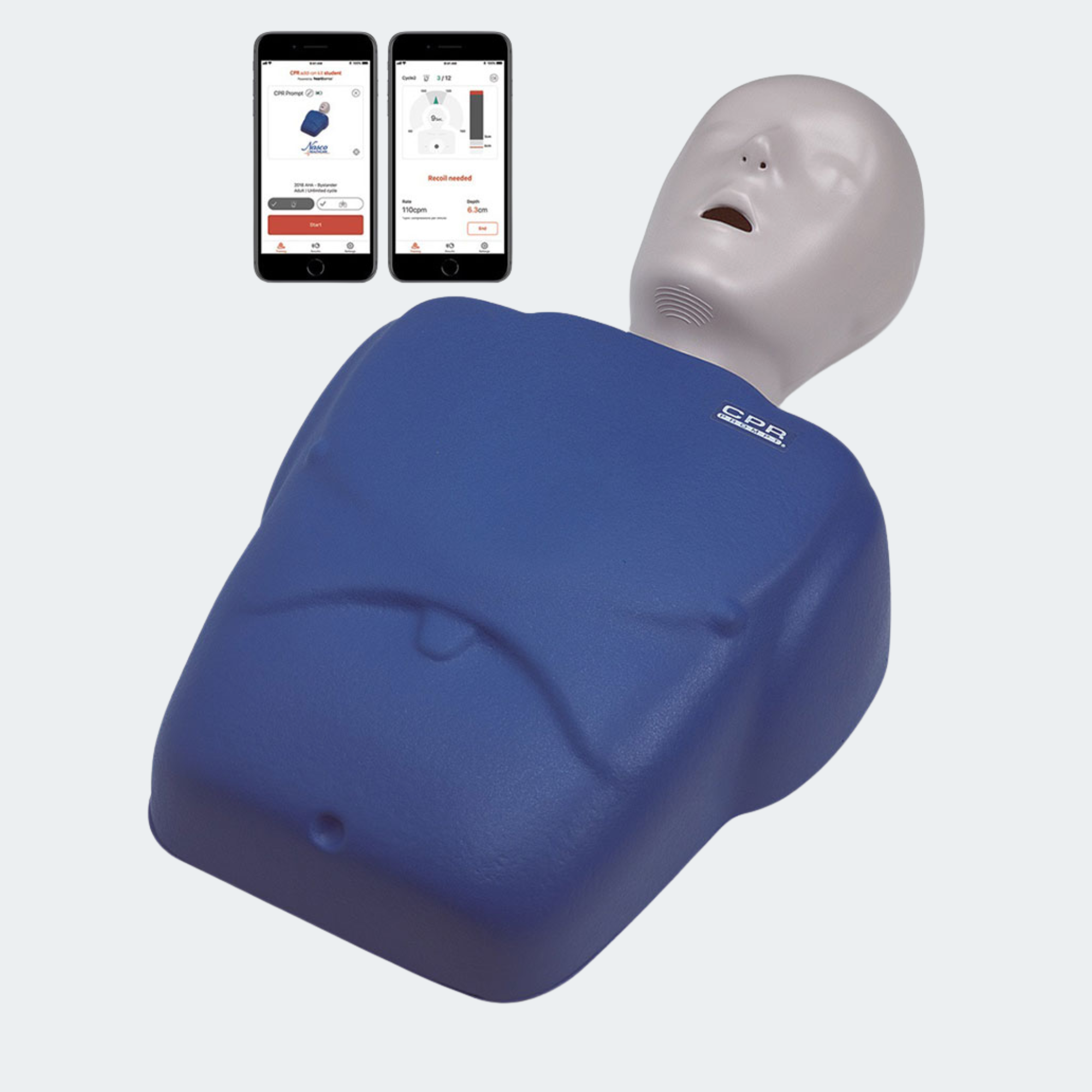 CPR Prompt Plus Adult/Child Manikin Powered by Heartisense - BLUE Part #: LF06001-A
