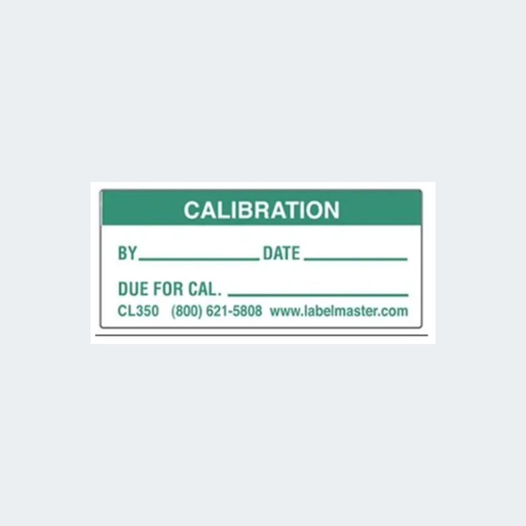 Calibration Labels