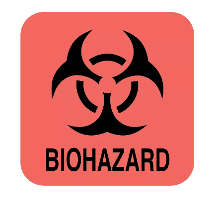 Biohazard Symbol Labels