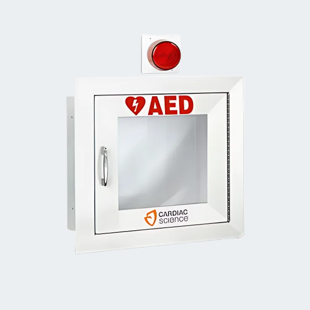 Cardiac Science Standard Size AED Cabinet with Audible Alarm and Strobe Light, (50-00395-30)