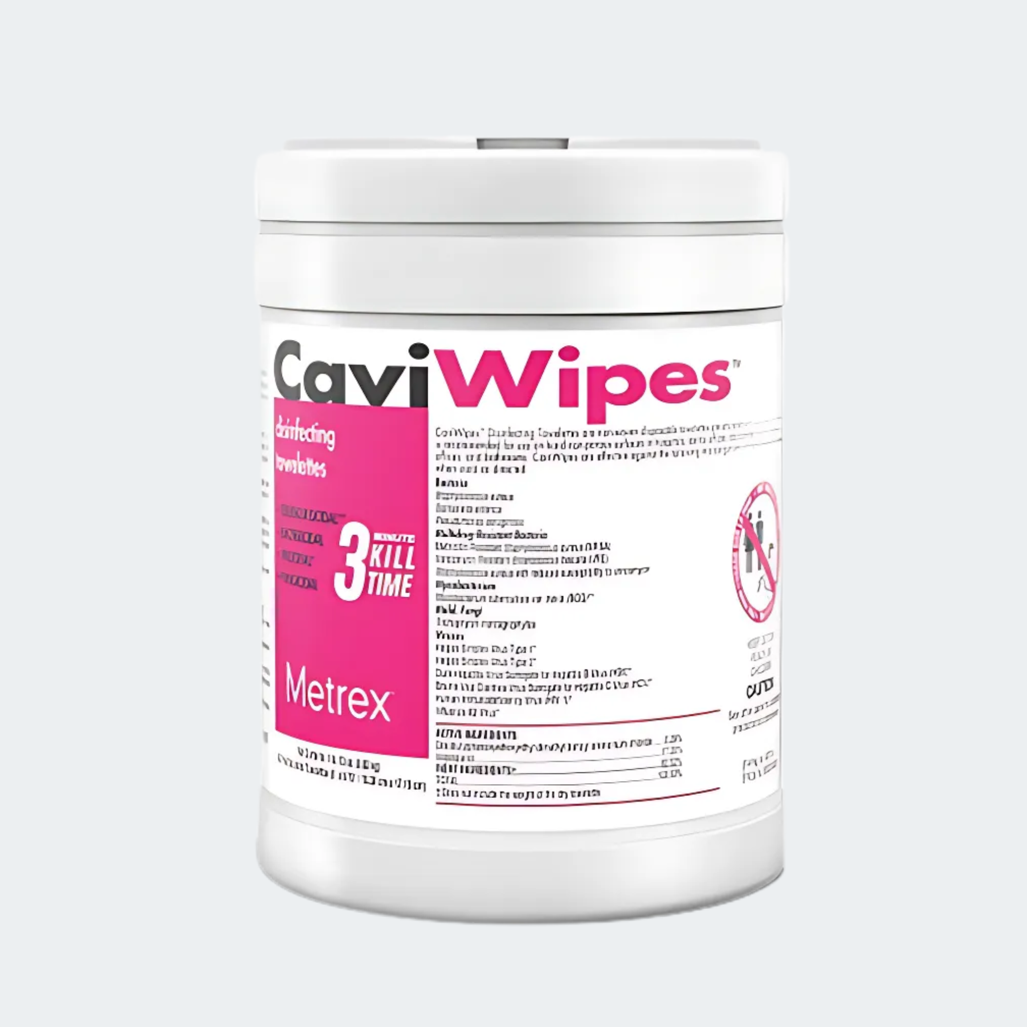 CaviWipes, 160 Wipes, 12 canisters/case Sku:13-1100