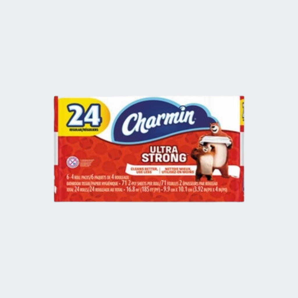 Charmin 2-Ply Bathroom Tissue, Ultra Strong, White, 71 Sheets Per Roll