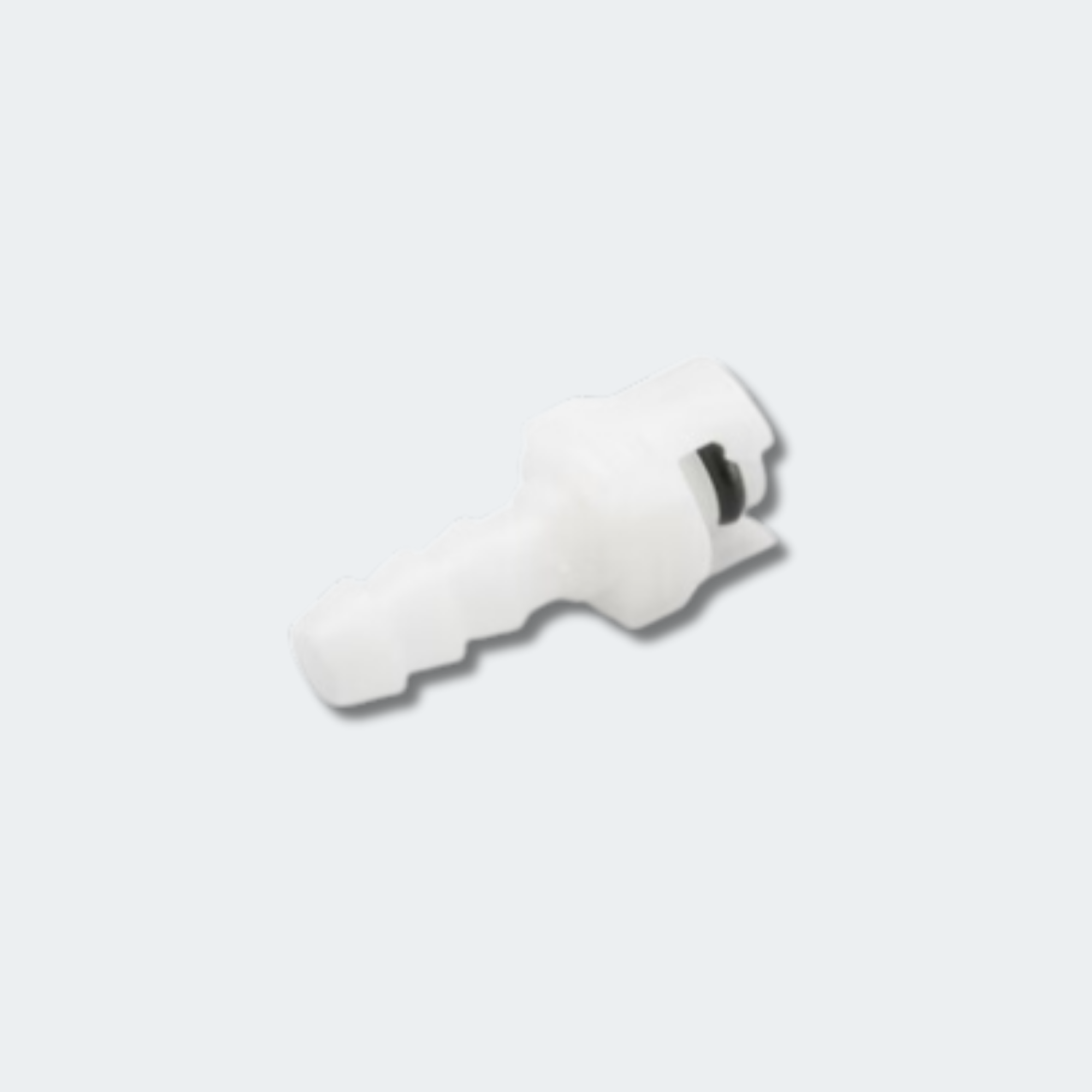 Connector, 5/32", Barb to Subminiature, Male
