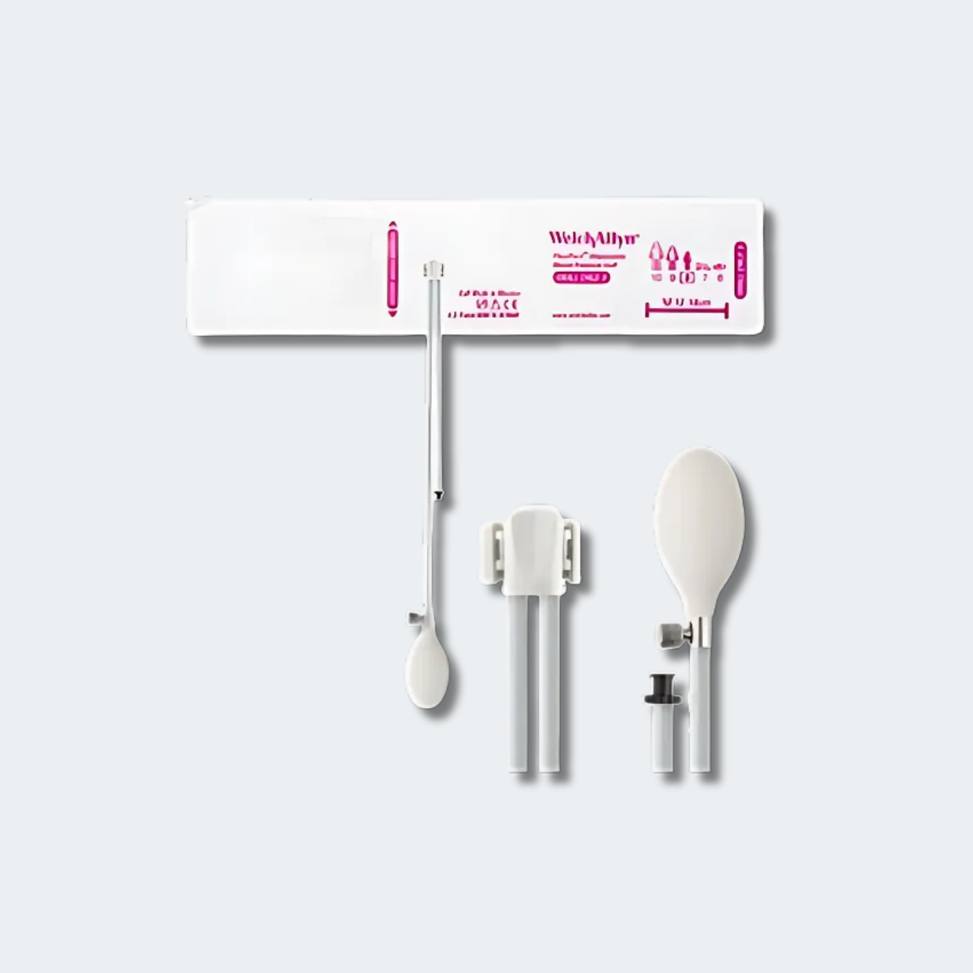 Welch Allyn FlexiPort Blood Pressure Cuff; Size-08 Small Child, Soft Disposable, 2-Tubes (8.0 and 13.0 in/20.3 and 33.0 cm), Tri-Purpose (#5082-168) Connector and Inflation Bulb and Valve; with Inflation Bulb and Valve; Qty. 20