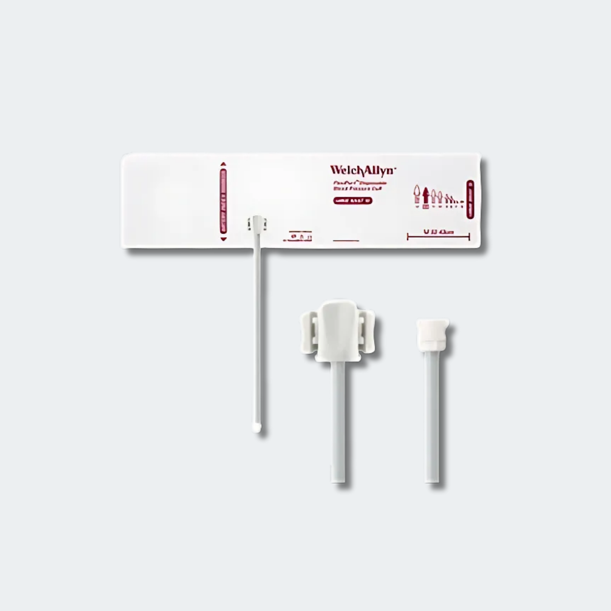 Welch Allyn FlexiPort Blood Pressure Cuff; Size-12 Large Adult, Soft Disposable, 1-Tube, Female Locking (#5082-182) Connector; Qty. 20