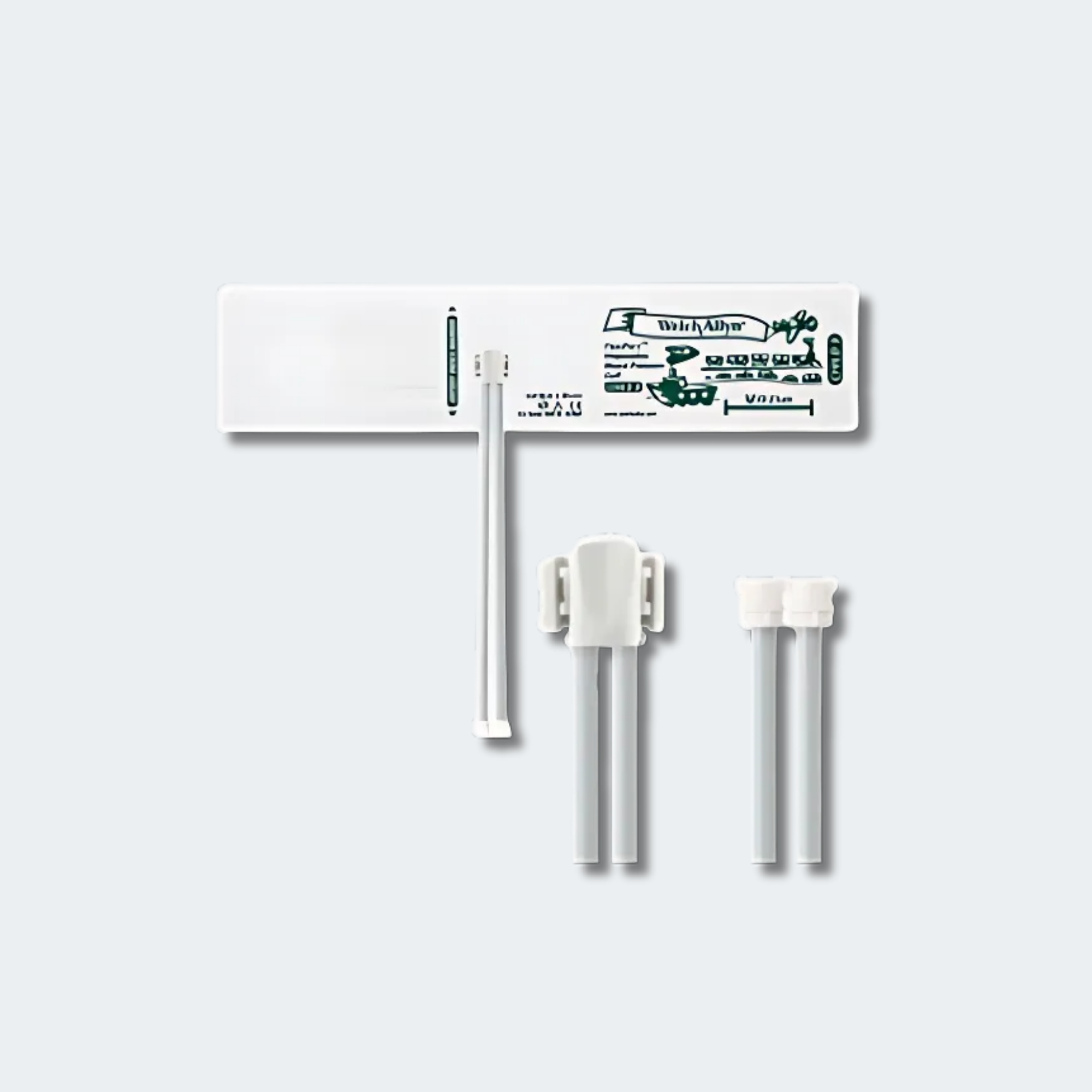 Welch Allyn FlexiPort Blood Pressure Cuff; Size-09 Child, Soft Disposable, 2-Tubes, Female Locking (#5082-182) Conn ectors; Qty. 20