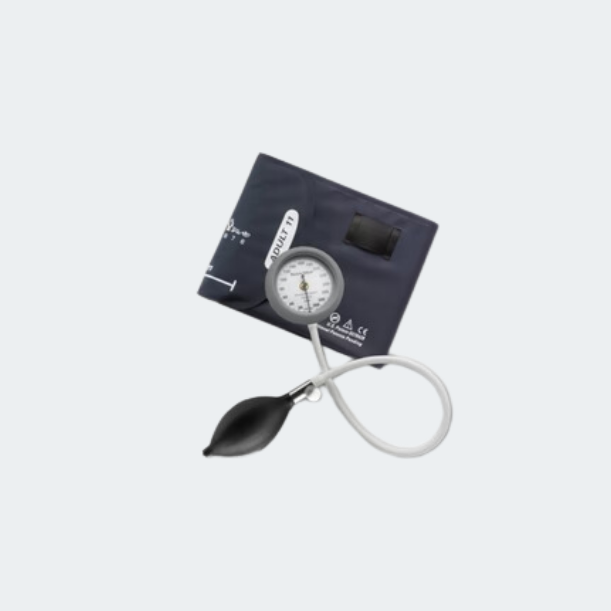 DS44 Integrated Aneroid Sphygmomanometer, Inflation Bulb & Valve, Size-11 Adult, FlexiPortReusable, 1-Tube Cuff, Gear Free, Shock Resistant 