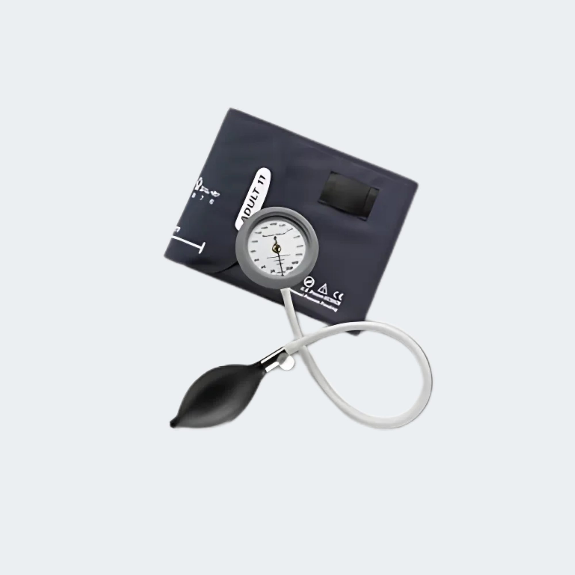 DuraShock DS44 Integrated Aneroid Sphygmomanometer Inflation Bulb and Valve; Size-10 Small Adult, FlexiPort Reusable, 1-Tube Cuff
