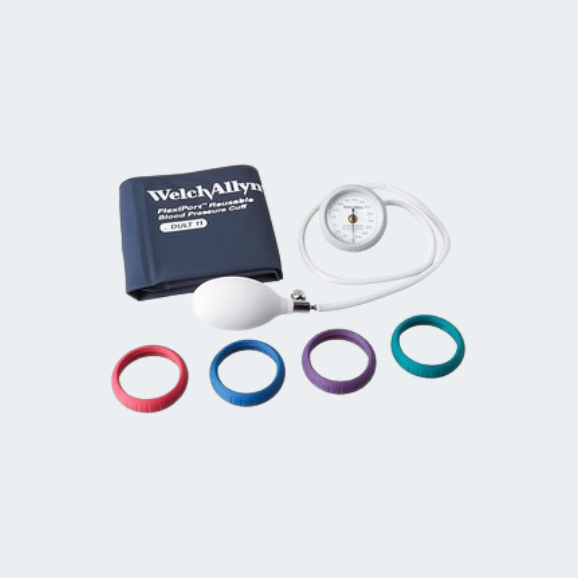 DuraShock Integrated Aneroid Sphygmomanometer, Includes: Adult Cuff, Case with Bumper Variety Pack 